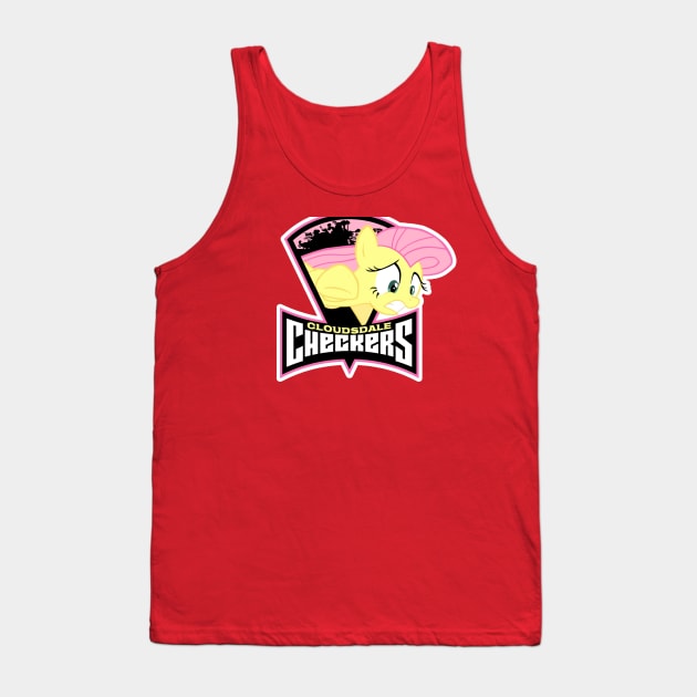 Fluttershy (Checkers) Tank Top by euryoky